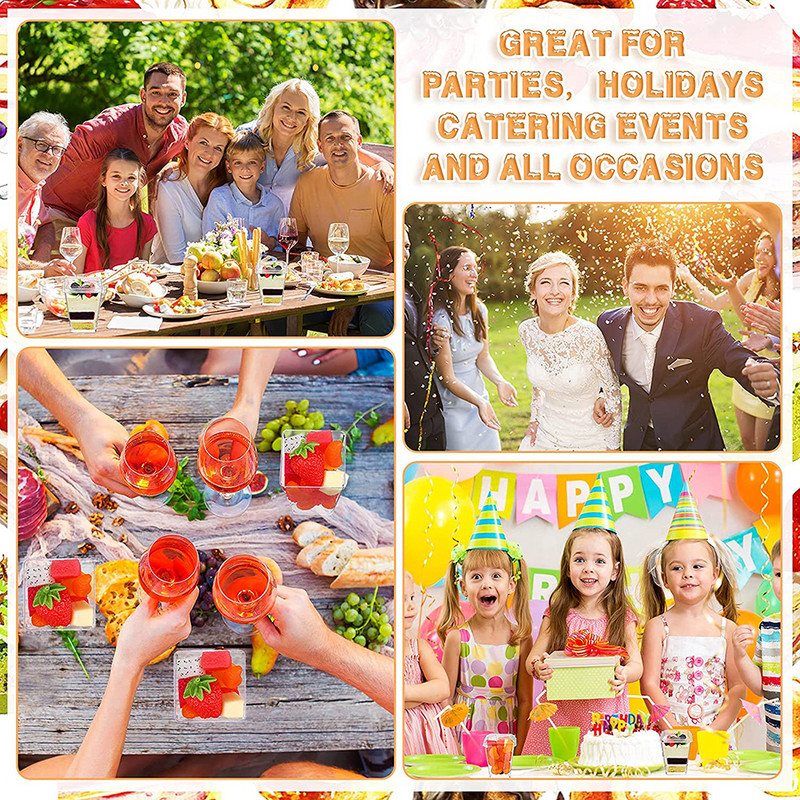 15/25 vnt. plastikiniai desertiniai puodeliai 150 ml jogurto putėsių indelis su dangteliu Šaukštai Ledų puodeliai Vestuvių reikmenys