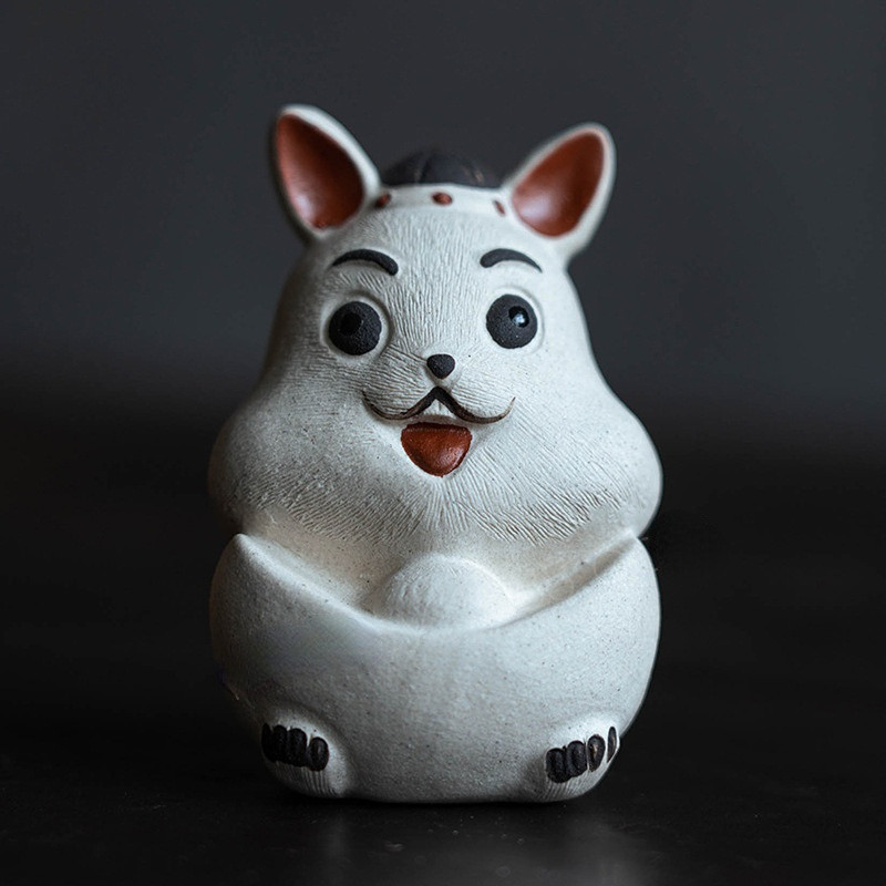 Purpursarkana smilšu tēja Mājdzīvnieku rotājumi Trušu tēja Rotaļ urinēšanas lelles tējas komplekts urinēšanas ūdens aerosola piederumi