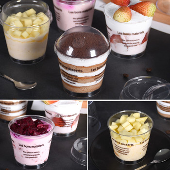 20 ΤΕΜ Πλαστικά κύπελλα για επιδόρπιο μίας χρήσης Κύπελλο ποτών παγωτού για πάρτι Δοχεία ζελέ φαγητού