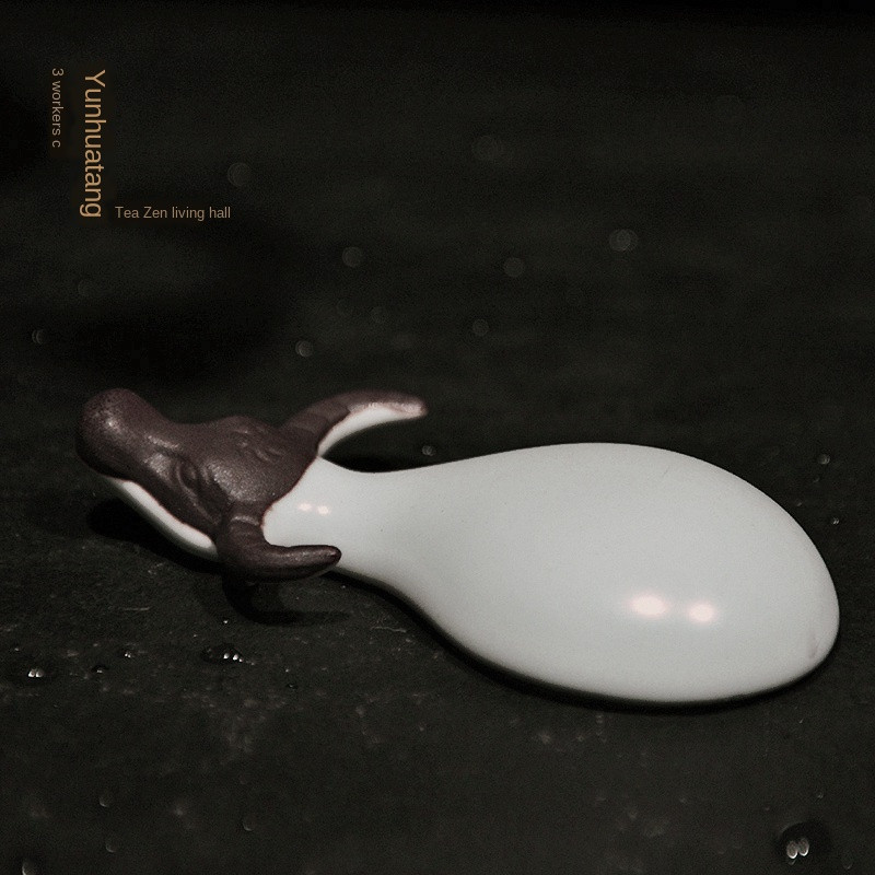 Телешки чайни орнаменти Geware Ru Gracked Glaze Tea Ornaments Сервиз за чай Сервиз за чай Чаена церемония с нулева украса за чай Мини сервиз за чай