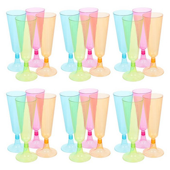 Κύπελλο ποτηριών κοκτέιλ σαμπάνιας Πλαστικό φλιτζάνι ουίσκι Κύπελλο Γυάλινο πάρτι τοστ Φλάουτα Martini Mimosa Wedding Μίας χρήσης