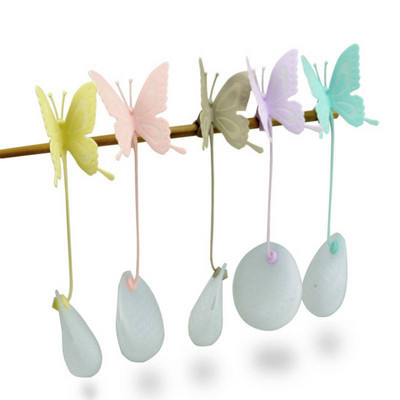 Hot Sale Butterfly teazacskók Szűrők Szilikon Filter Infúziós Szilikon Aranyos teászsákok teához és kávéhoz Italkészletek Ingyenes kiszállítás