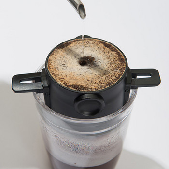 1 бр. филтър за кафе преносим капково кафе от неръждаема стомана, държач за чай, фуния, кошници, стойка за многократна употреба, стойка за настойка за чай, капково устройство за кафе