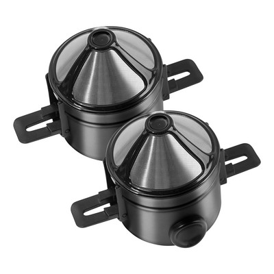 1 buc filtru de cafea portabil din oțel inoxidabil pentru picurare cafea suport pentru ceai coșuri pâlnie suport pentru infuzor de ceai reutilizabil picurator de cafea