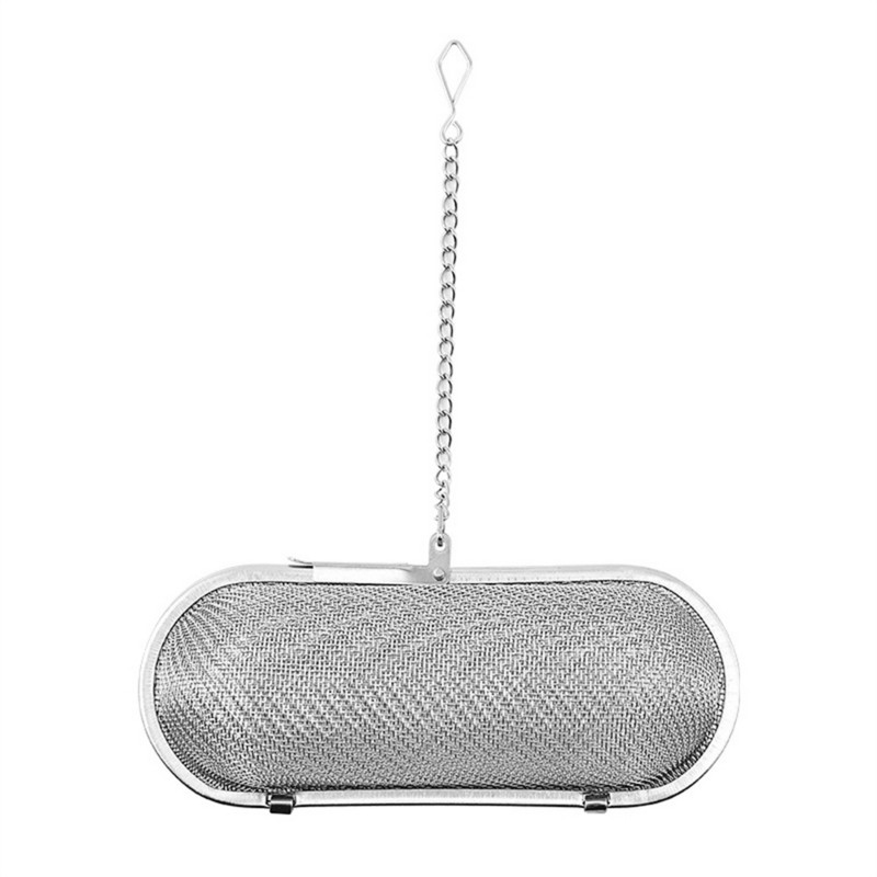 Atkārtoti lietojams tējas infūzijas slēdža bloķēšanas garšvielu tīkls tējas filtra infuzētājs nerūsējošā tērauda garšvielu vaļēju tējas lapu augu rīks virtuves piederumi