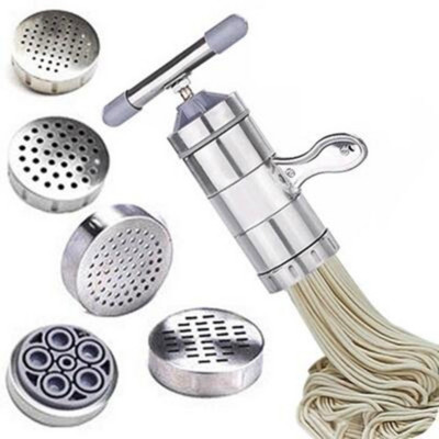 Mașină manuală de tăiat tăiței din oțel inoxidabil Presă Mașină pentru paste Cutter cu manivela Storcator de fructe Vase de bucătărie pentru prepararea de spaghete Ustensile de bucătărie