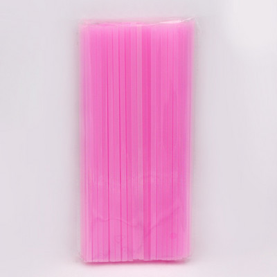 100 vnt. plastikiniai šiaudeliai 260 mm mišri spalva juoda balta ilga lankstūs vestuvių vakarėlio reikmenys plastikiniai šiaudeliai virtuvės priedai