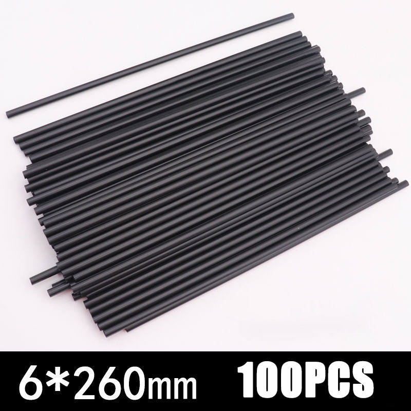 100 vnt. plastikiniai šiaudeliai 260 mm mišri spalva juoda balta ilga lankstūs vestuvių vakarėlio reikmenys plastikiniai šiaudeliai virtuvės priedai
