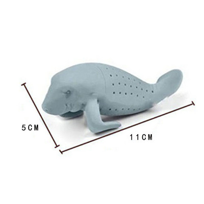 Water Monster silikona tējas filtrs Nice Lake Water Monster tējas automāts aprīkots ar garu rokturi silikona mērcēja tējas difuzoru