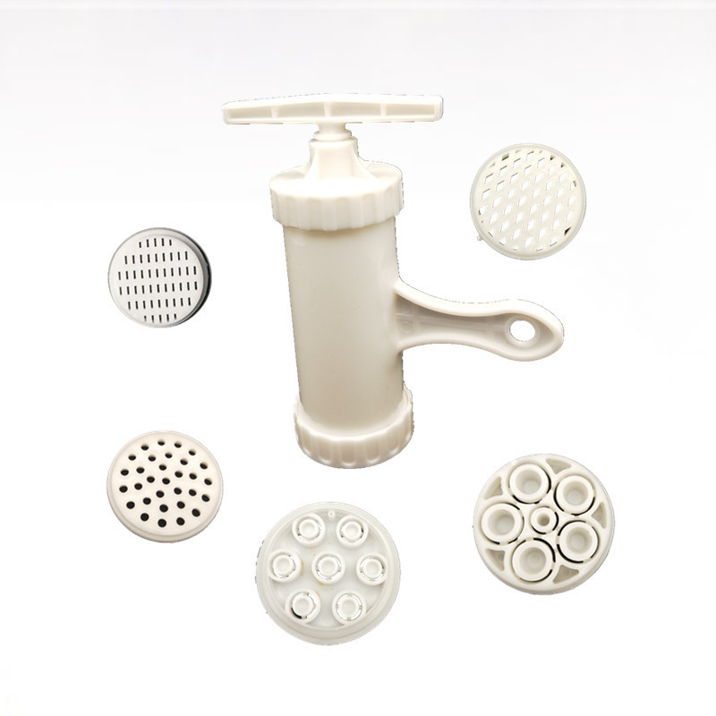 Ръчна пластмасова преса за юфка Многофункционална наденица за пълнене на юфка Домашна наденица Домакински 5 Подметка Маркировка Натиск Повърхностна единица