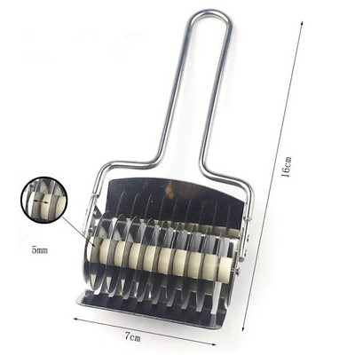 Schnesland резачка за юфка от неръждаема стомана юфка решетъчен валяк докер резачка за тесто машина за спагети макарони прибори за кухня