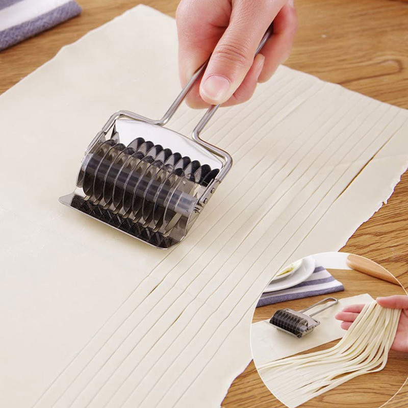 Schnesland резачка за юфка от неръждаема стомана юфка решетъчен валяк докер резачка за тесто машина за спагети макарони прибори за кухня