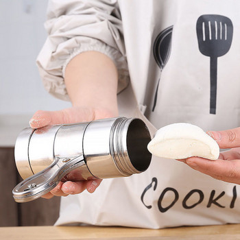 Домашен ръчен уред за приготвяне на юфка Уред за ръчно изстискване на юфка Преса от неръждаема стомана Машина за спагети за макаронени изделия Кухненски аксесоари