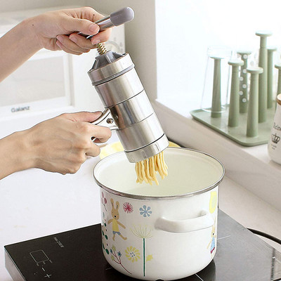 Producător manual de tăiței pentru acasă Stoarcere manuală Producător de tăiței Presă din oțel inoxidabil Mașină de spaghete pentru paste Accesorii de bucătărie pentru gătit