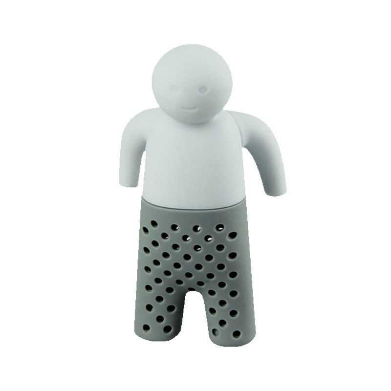 Interesants Silikona tējas sietiņš Jauka multfilma Lazy Portable CreativeVillain Filter Brūvēšana Tējkannas Virtuves piederumi