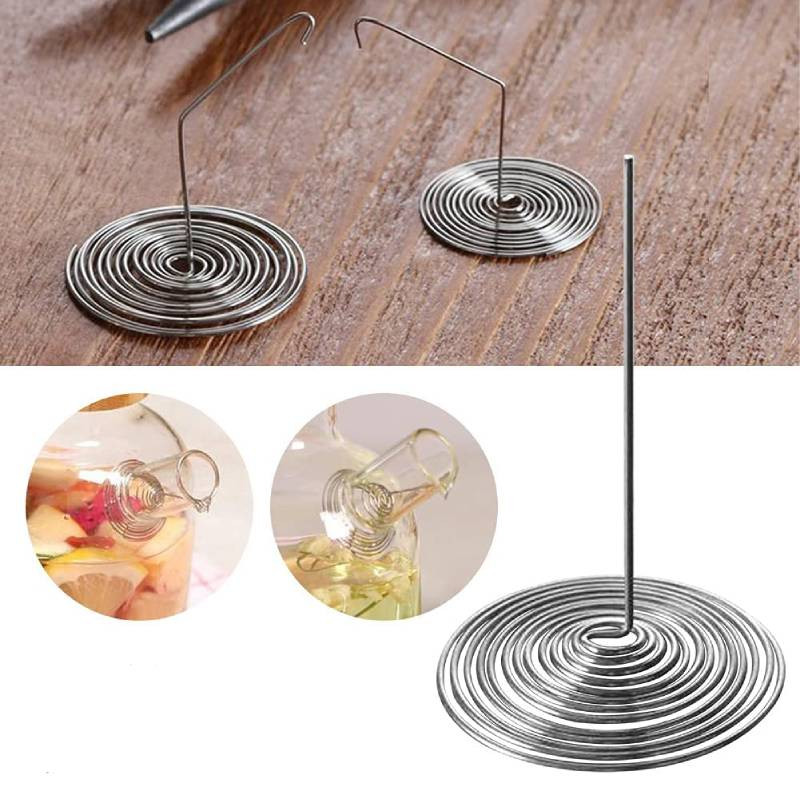 6 vnt. nešiojamasis antgalis spyruoklinis sietelis nerūdijančio plieno arbatos sietelis arbatinuko filtrai arbatos puodelio šlako atskyrimo filtras palaidų lapų arbatai