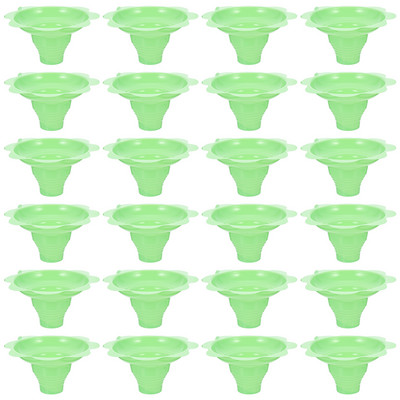 50 vnt Vienkartiniai jogurto puodeliai Sniego kūgio puodeliai ledams Smoothie Ledų puodelis Nuskustas ledinis smėlis Ledo dubuo gėlė sniego ledo puodelis