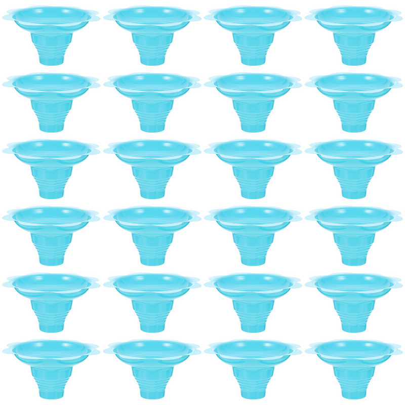 50 vnt Vienkartiniai jogurto puodeliai Sniego kūgio puodeliai ledams Smoothie Ledų puodelis Nuskustas ledinis smėlis Ledo dubuo gėlė sniego ledo puodelis