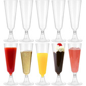 12 buc. Flaute de unică folosință din plastic, 150 ml, pahar de cocktail de șampanie, pahare de vin transparent, pentru petrecere de aniversare, pentru festival de nuntă, pahare pentru băuturi