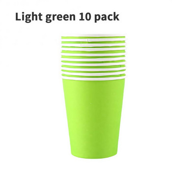 100 БР. 7,5 Oz цветни хартиени чаши за еднократна употреба Направи си сам, подходящи за ваканция, сватба, офис, дейности на открито, консумативи, нови