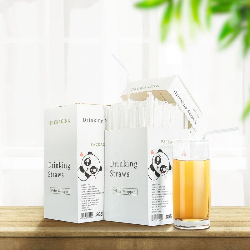 100/300 vnt vienkartiniai šiaudeliai skaidrūs sojos pieno sultys jogurtas smaili kietieji šiaudeliai Vienkartiniai virtuvės reikmenys pp šiaudeliai plastikiniai