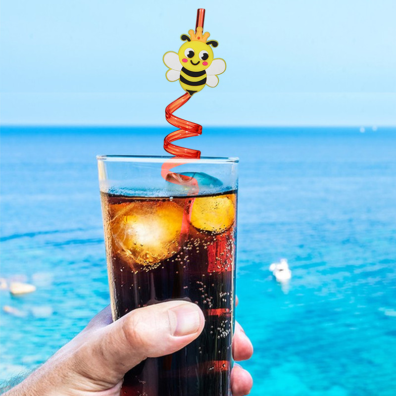 8db 25 cm-es újrafelhasználható dinoszaurusz szívószálak műanyag szívószálak gyerekeknek születésnapi parti díszek Dino születésnapi parti kellékek