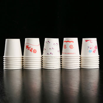 100 τμχ/συσκευασία 30 ml Mini Small Paper Cup The First Taste Cup Drinking Cup