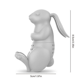 Φίλτρο φίλτρου Cute Rabbit Silicone Tea Maker Bunny Tea Infuser
