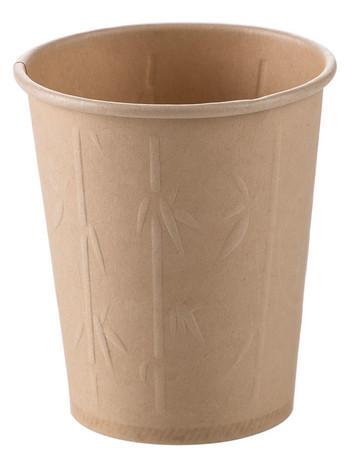 40 бр./пакет Висококачествени домакински хартиени чаши от бамбукови влакна Еднократна чаша за кафе Чаша за чай Парти консумативи