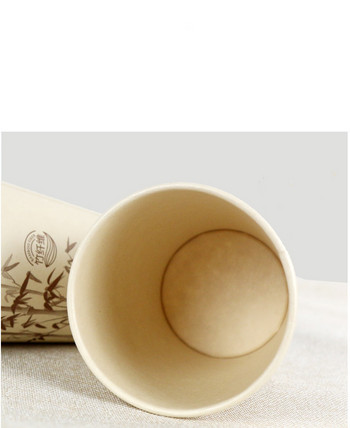 50 бр./опаковка 250 ml за еднократна употреба Удебелена бамбукова хартиена чаша Хартиена чаша за кафе Консумативи за домашен офис Основен цвят