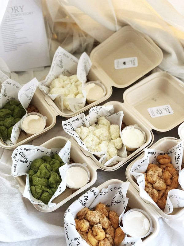 20 vnt. vienkartinė priešpiečių dėžutė ekologiška „Bento Box“ kepyklų talpykla Vaisių mėsainių pyrago patiekalų paruošimo pakavimo maisto talpa