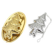 Filtru de ceai din oțel inoxidabil Filtru de ceai pentru brad de Crăciun pentru prepararea de ceai Filtru de ceai multifuncțional pentru condimente pentru bar de bucătărie