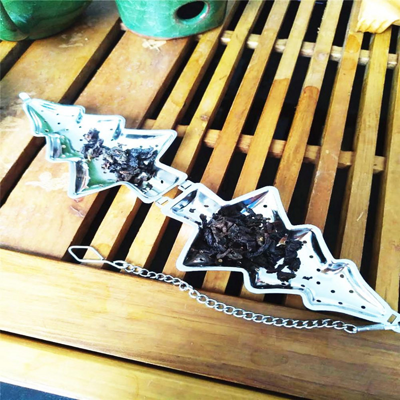 Filtru de ceai din oțel inoxidabil Filtru de ceai pentru brad de Crăciun pentru prepararea de ceai Filtru de ceai multifuncțional pentru condimente pentru bar de bucătărie