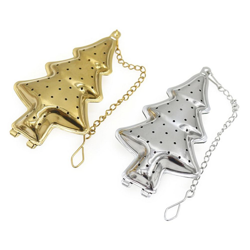 Filtru de ceai din oțel inoxidabil Filtru de ceai pentru brad de Crăciun pentru prepararea de ceai Filtru de ceai multifuncțional pentru condimente pentru bar de bucătărie