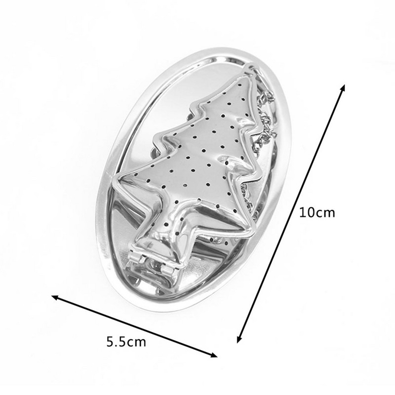 Filtru de ceai din oțel inoxidabil Filtru de ceai pentru brad de Crăciun pentru prepararea de ceai Filtru de ceai multifuncțional pentru condimente pentru bar de bucătărie