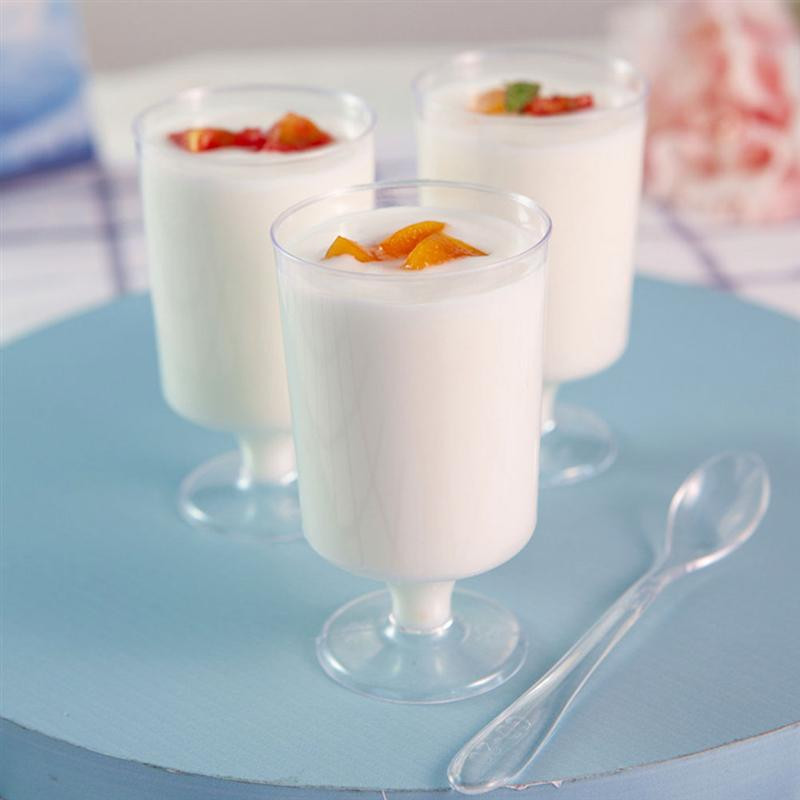 30db Pudingpoharak Mini Mousse Poharak Party Cake Tároló Poharak Zselés műanyagpoharak Mousse Puding Jelly Borpohár Repülőspohár Serleg