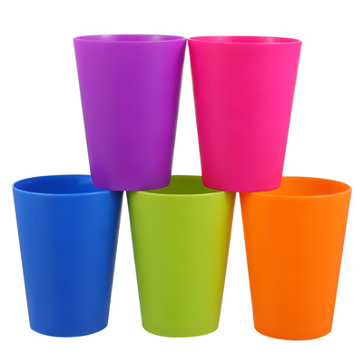 Детски чаши за чаши Детски пластмасови чаши Чаша за напитки за многократна употреба Цветни пластмасови чаши Детски чаши Твърди пластмасови чаши Дете