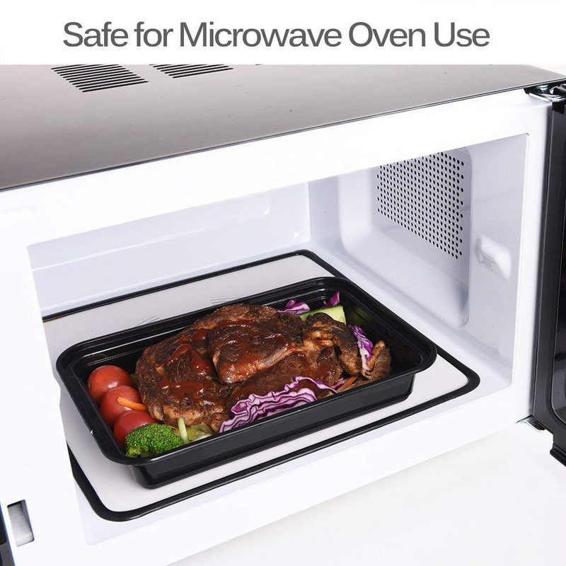 10 vnt. stora kvadratinė vienkartinė priešpiečių dėžutė juodų vaisių išnešiojamos dėžutės su dangteliu išsinešimui plastikinis greito maisto vaisių salotų traškutuvas