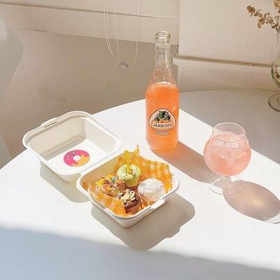 20/10 vnt. vienkartiniai Bento maisto indai Kepiniai Desertas Tortas Dubenėlio pakuotė Mėsainių užkandžių dėžutės Mikrobangų krosnelėje Namų pietų dėžutė