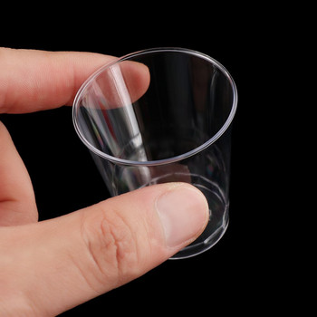 30/50X кръгли пластмасови прозрачни десертни чаши за еднократна употреба Миниатюрни кухненски съдове за еднократна употреба Frappuccino чаша