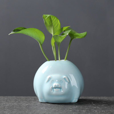 Radošums Keramika Tēja Mājdzīvnieks Jauka cūciņa statuja Puķu pods Galddators Hidroponiski augi Rotājumi Ar rokām gatavoti tējas servīzes Dekorācijas Amatniecība