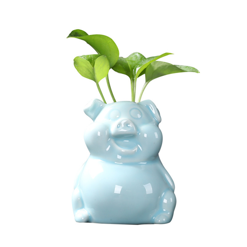 Radošums Keramika Tēja Mājdzīvnieks Jauka cūciņa statuja Puķu pods Galddators Hidroponiski augi Rotājumi Ar rokām gatavoti tējas servīzes Dekorācijas Amatniecība