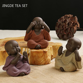 Δημιουργικότητα Yixing Purple Clay Tea Pet Διακόσμηση Μικρός Μοναχός Μοντέλο άγαλμα Στολίδι Μπουτίκ Τελετή τσαγιού Αξεσουάρ Χειροτεχνίες
