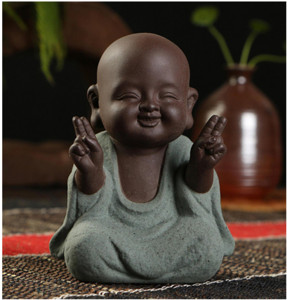 Δημιουργικότητα Yixing Purple Clay Tea Pet Διακόσμηση Μικρός Μοναχός Μοντέλο άγαλμα Στολίδι Μπουτίκ Τελετή τσαγιού Αξεσουάρ Χειροτεχνίες