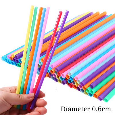 100 tk värvilised joogikõrred laiad/õhukesed ühekordsed plastikkõrred Piimatee piimakokteili mahla kokteilipidu joogikõrre köök