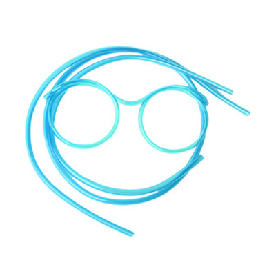 Juokingi akiniai šiaudeliai Minkšti plastikiniai gėrimų maišeliai su šiaudiniais vakarėlio reikmenimis Atmosferos rekvizitai Vienkartiniai vaikai mėgsta gerti vandenį