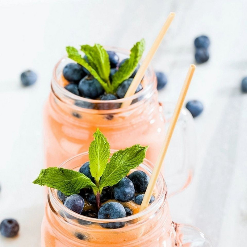 100db eldobható szívószálak Környezetbarát biológiailag lebomló szívószálak természetes búza szívószálak koktélbárhoz tej tea konyhai edények