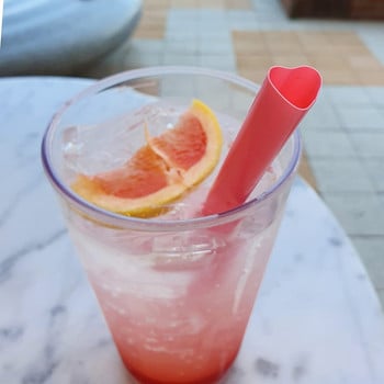 25 τμχ Smoothie Straws σε σχήμα καρδιάς Ροζ καλαμάκια Drinking Cute πλαστικά καλαμάκια Επαναχρησιμοποιήσιμα καλαμάκια