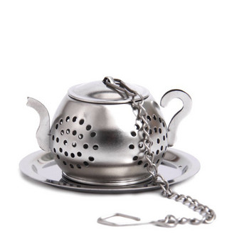 Creative Food-grade 304 неръждаема стомана Tea Infuser Преносим чайник Style Tea Filter Топлоустойчив филтър за цедка за чай Инструмент за чай