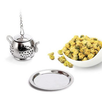 Creative Food-grade 304 неръждаема стомана Tea Infuser Преносим чайник Style Tea Filter Топлоустойчив филтър за цедка за чай Инструмент за чай